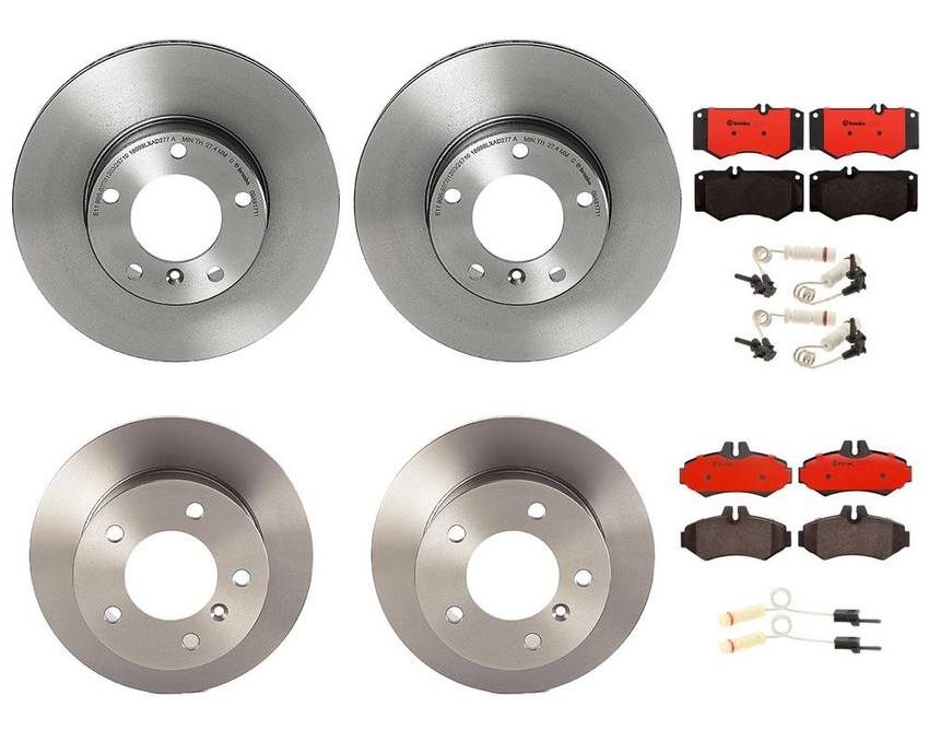 Brembo Brake Pads and Rotors Kit - Front and Rear (315mm/272mm) (Ceramic)